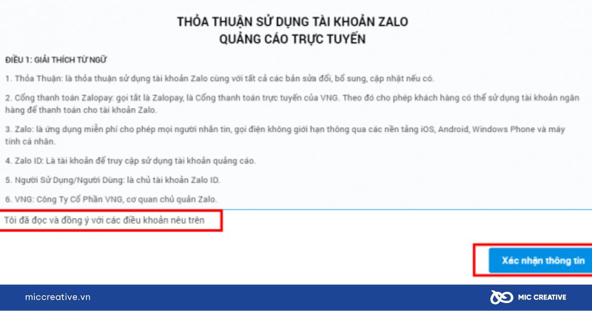 tạo tài khoản zalo oa bước 4