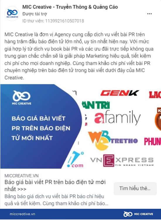 Quảng cáo dẫn về Website