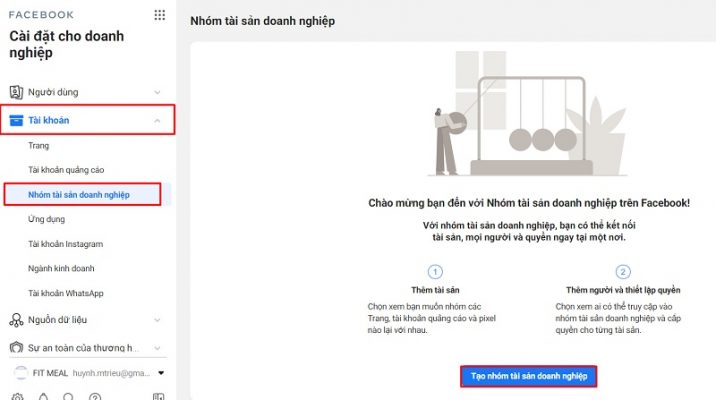quảng cáo trên facebook không thể thiếu trang quảng cáo doanh nghiệp