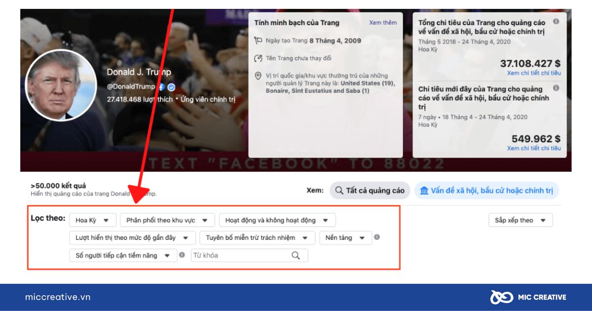 Bộ lọc tối ưu trên Facebook Library