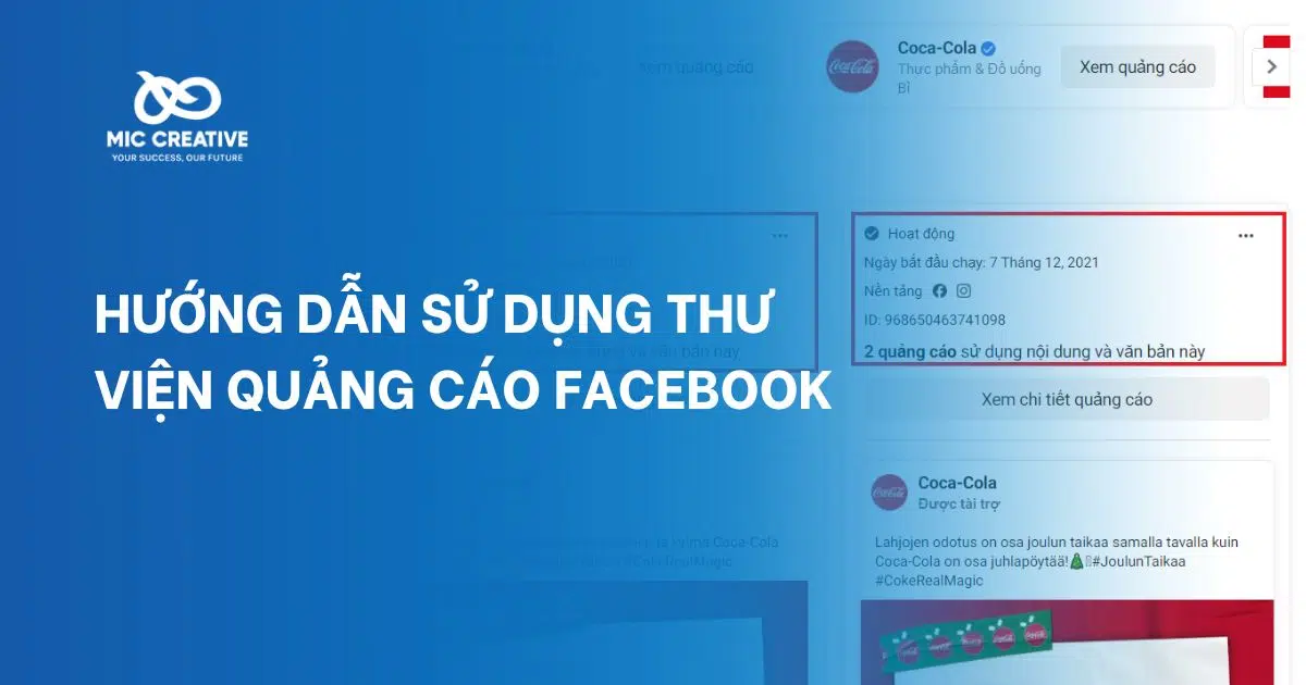 Hướng dẫn sử dụng thư viện quảng cáo Facebook