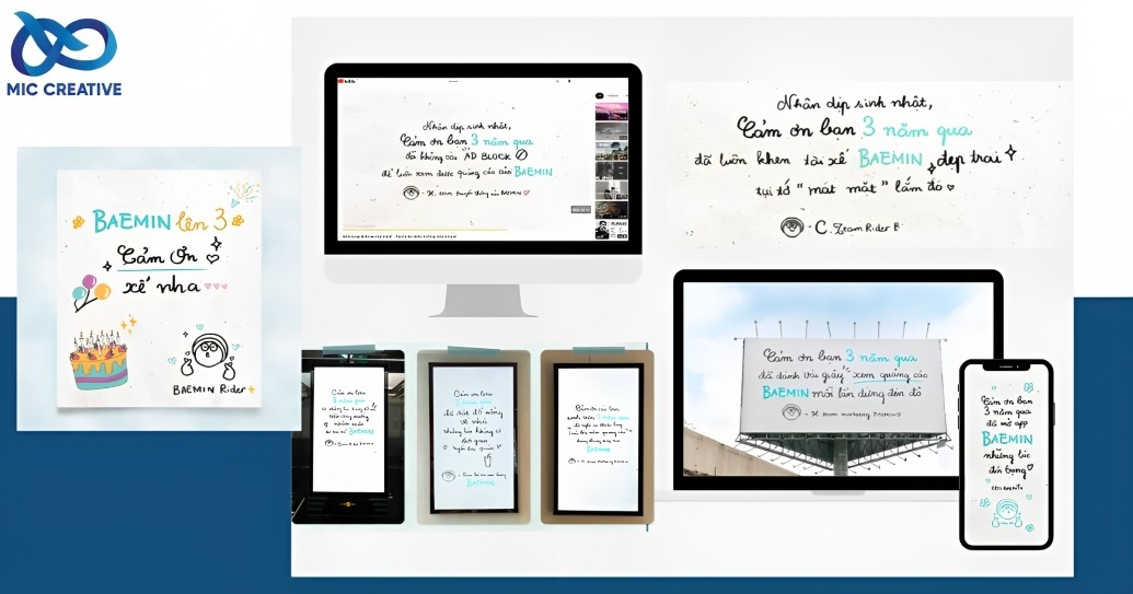 Lời cảm ơn đặc biệt tạo nên một chiến dịch Marketing thành công ở Việt Nam của BAEMIN