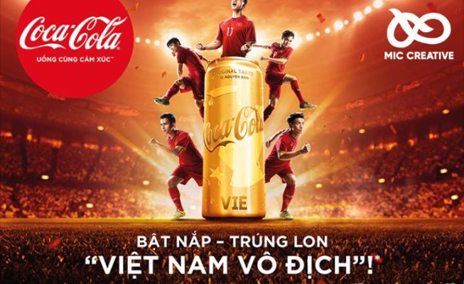 Chiến lược quảng cáo của CocaCola với thông điệp bật nắp-trúng lon "VIỆT NAM VÔ ĐỊCH"