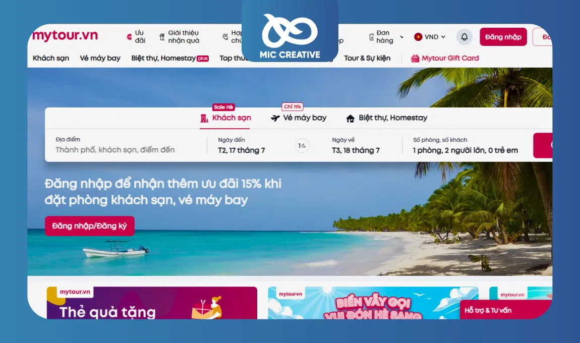 Mytour.com - Website chuyên phòng vé, tư vấn điểm đến du lịch