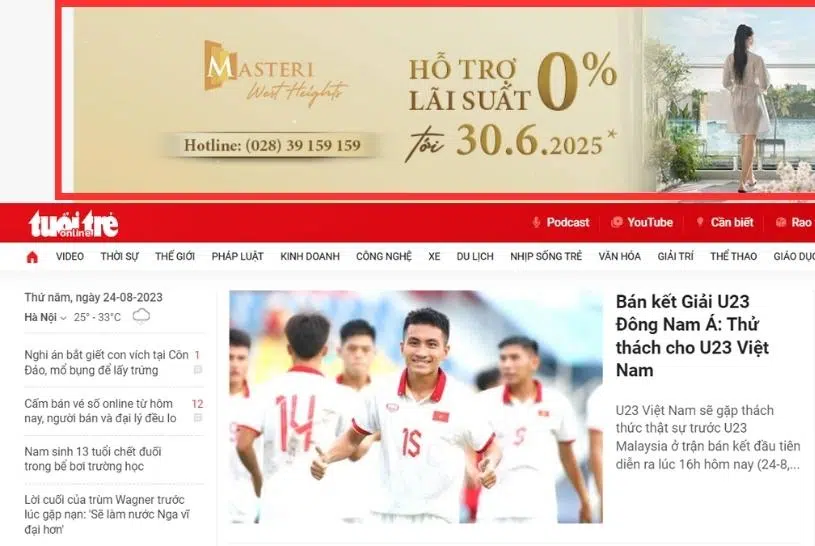 Booking backlink báo sidebar