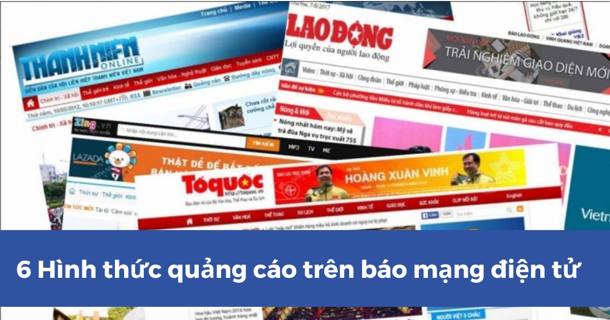 Hình thức quảng cáo trên báo mạng điện tử