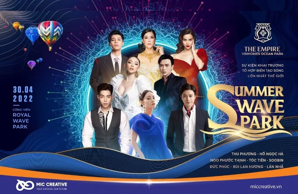Banner Infographic quảng bá sự kiện của VinHome Ocean Park