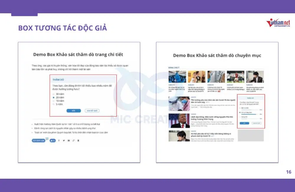 Tương tác dạng khảo sát
