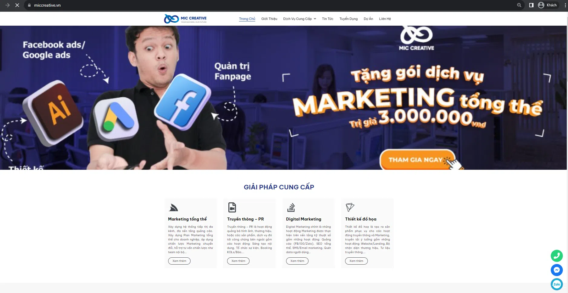 công ty cổ phần truyền thông và quảng cáo MIC CREATIVE
