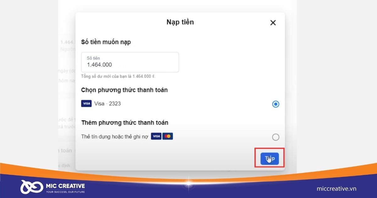 Thanh toán đến ngưỡng phải trả