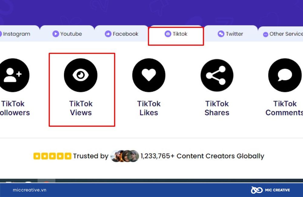 Sử dụng tool tăng view video TikTok - Viralyft
