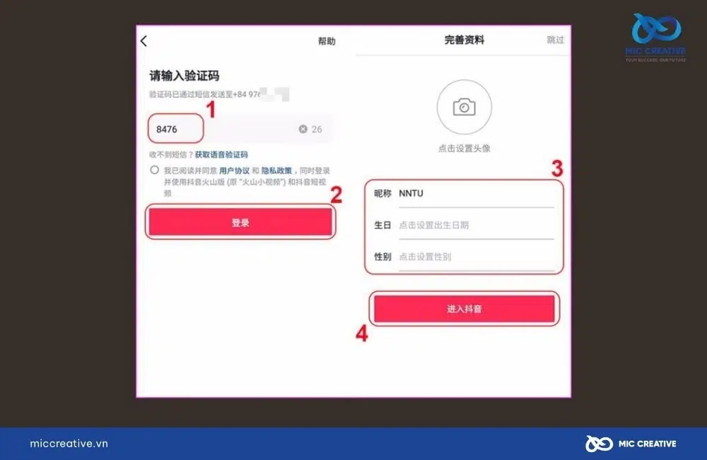 Xác nhận thông tin của bạn