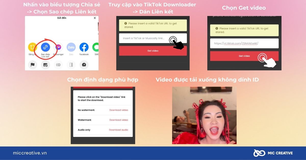 Hướng dẫn xóa ID TikTok trên video với TikTok Downloader