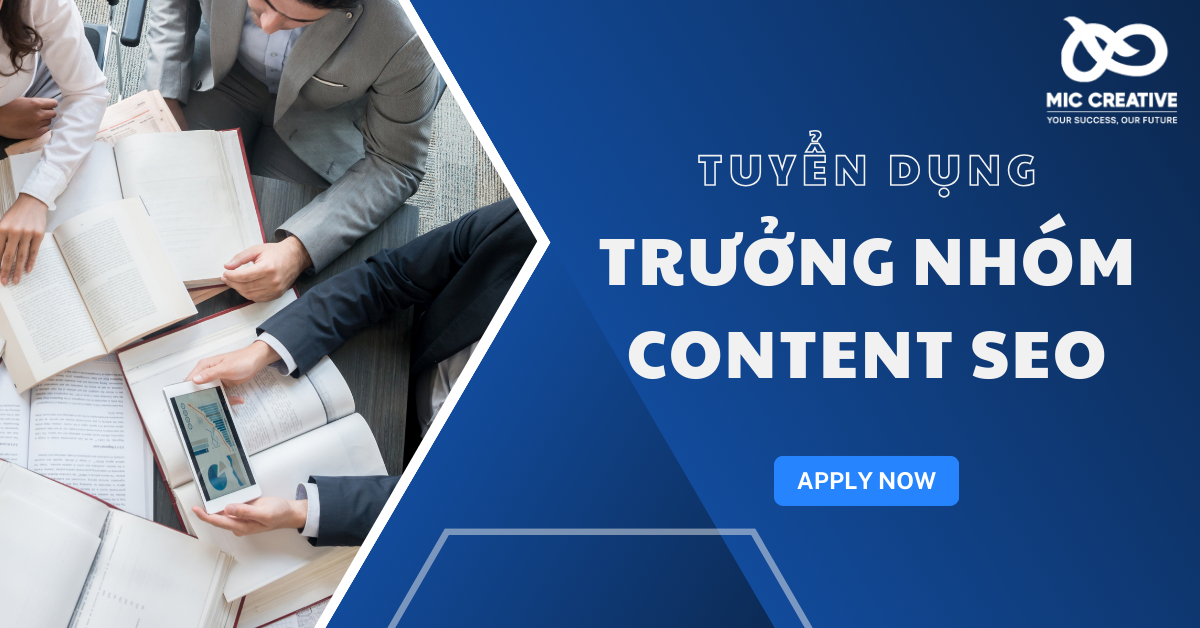 Tuyển dụng trưởng nhóm Content SEO