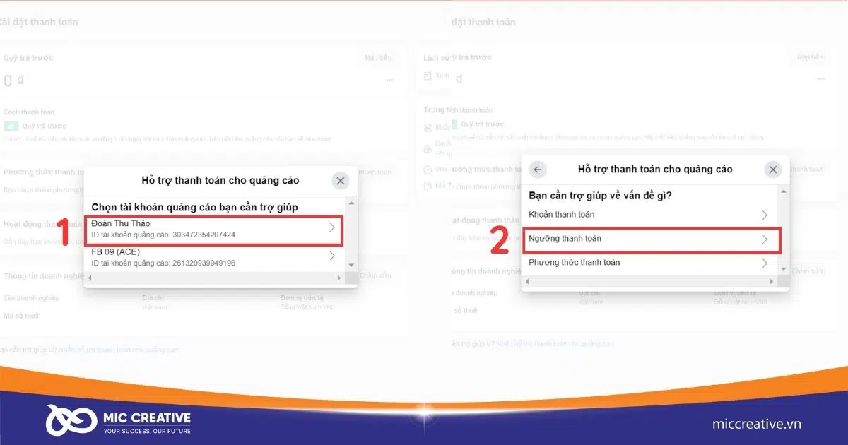 Cách tăng ngưỡng thanh toán Facebook