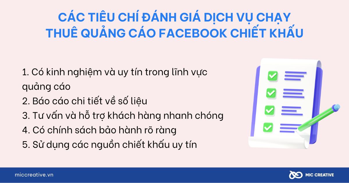 Những tiêu chí để đánh giá dịch vụ cho thuê chiết khấu 