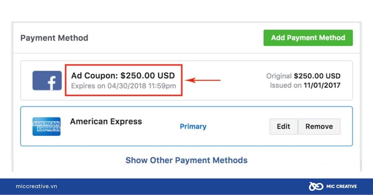 Facebook sẽ dành những mã coupon cho đối tác của mình