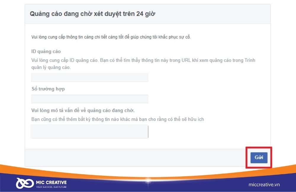 Quảng cáo Facebook bị xét duyệt lâu