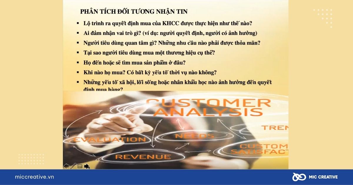 Phân tích đối tượng nhận tin