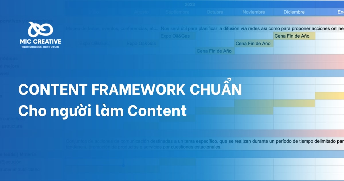 Mẫu Content Framework chuẩn cho người làm Content
