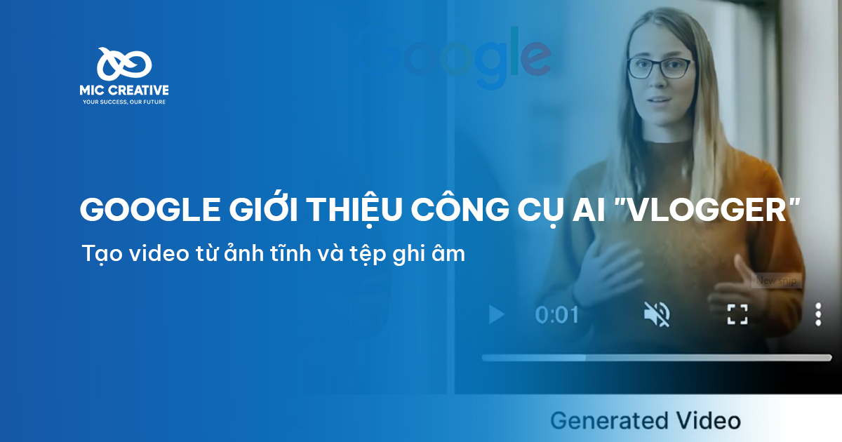 Google giới thiệu công cụ AI "VLOGGER": Tạo video từ ảnh tĩnh và tệp ghi âm