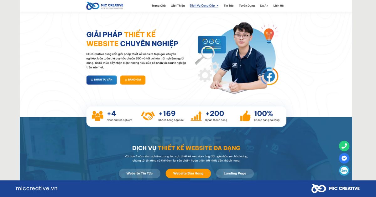 Giao diện website