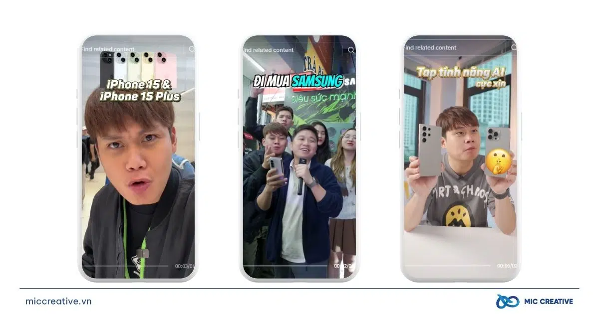 S-Channel là kênh TikTok thường xuyên làm nội dung so sánh Apple và Samsung