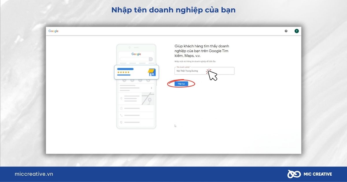 Nhập tên doanh nghiệp của bạn