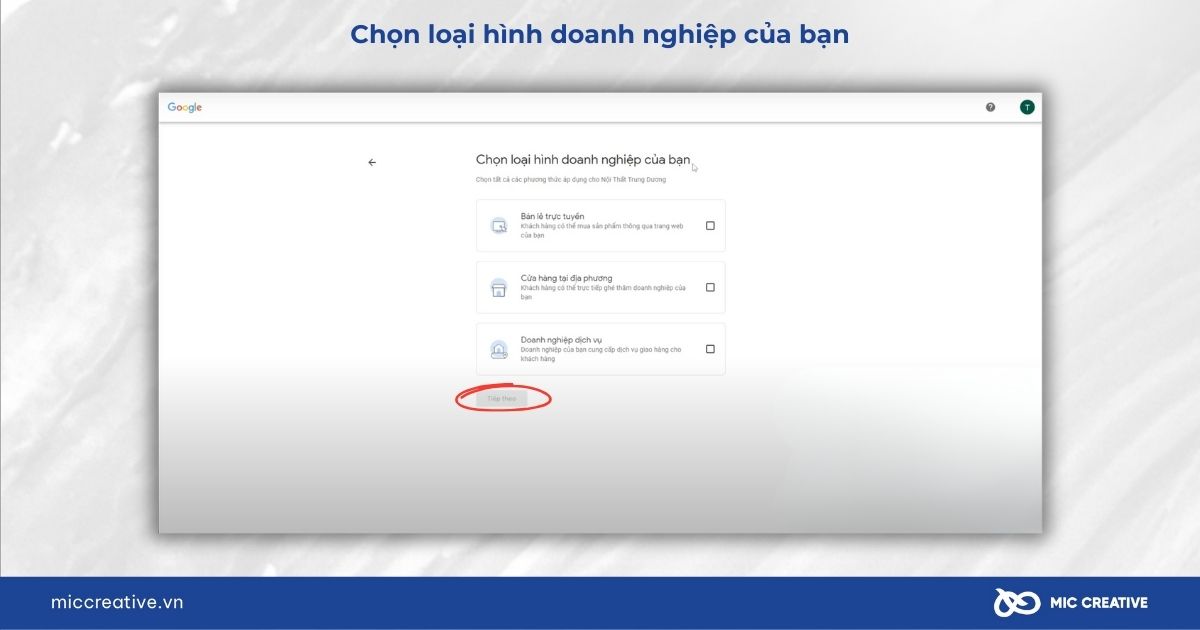 Chọn loại hình doanh nghiệp