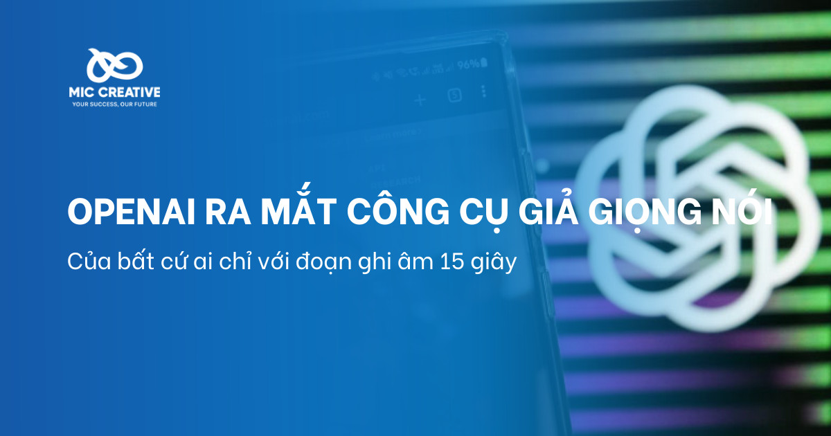 OpenAI ra mắt một công cụ giả giọng nói của bất kỳ ai