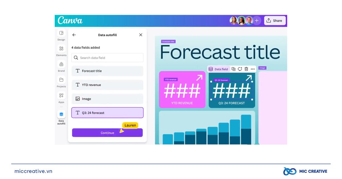 Data Autofill - Đưa dữ liệu vào thiết kế nhanh chóng