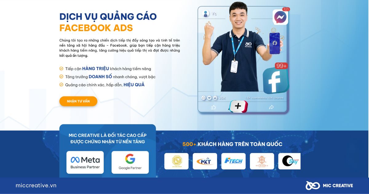 Dịch vụ quảng cáo Facebook tại MIC CREATIVE