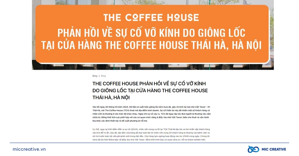 Bài đăng phản hồi của The Coffee House nhận về vô vàn phản ứng tiêu cực và gay gắt