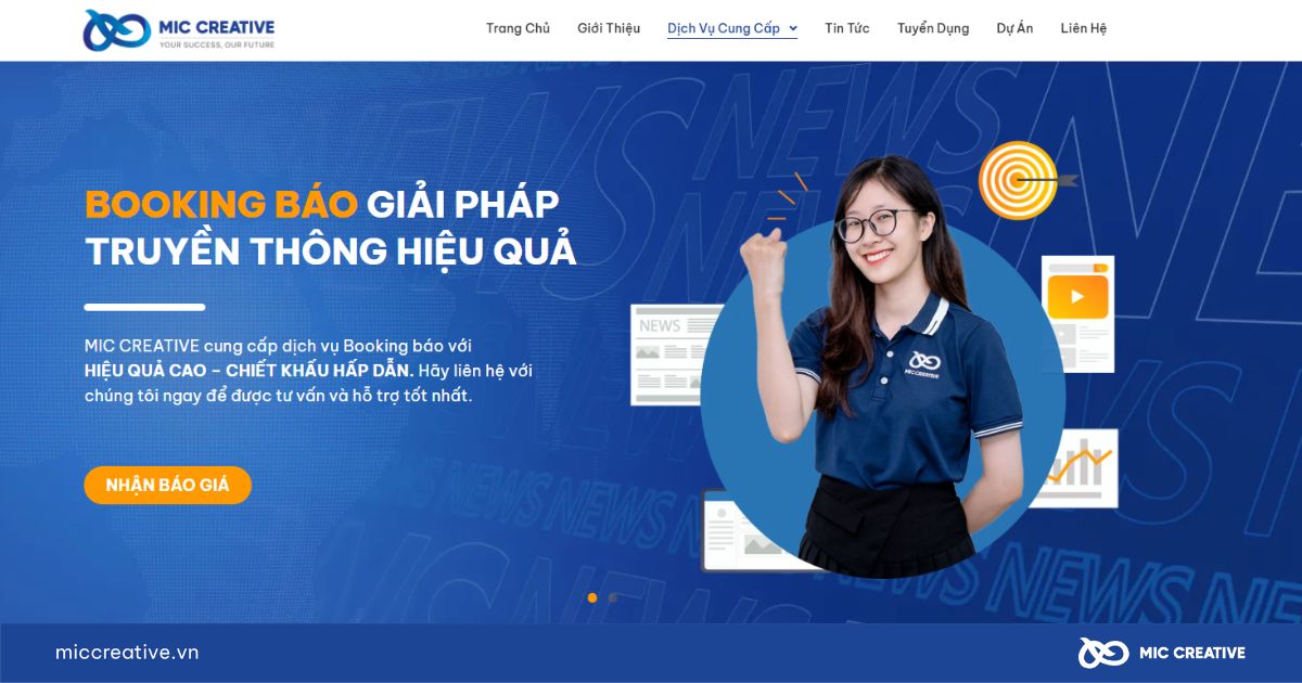 MIC Creative - Đối tác triển khai booking PR báo chí uy tín cho doanh nghiệp