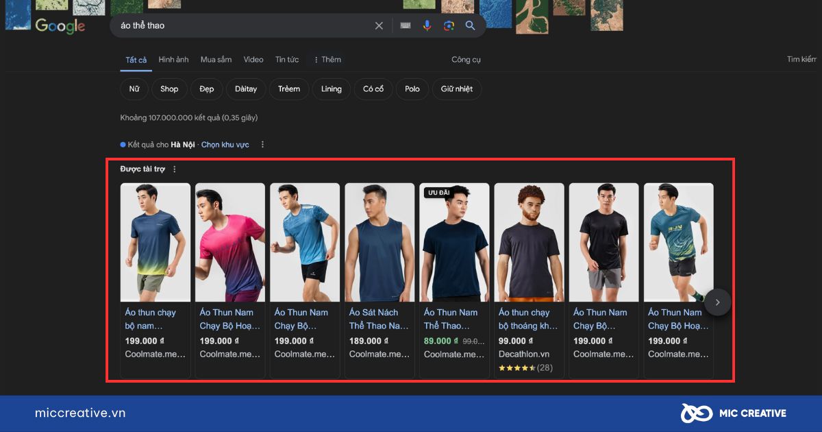 Quảng cáo Google Shopping