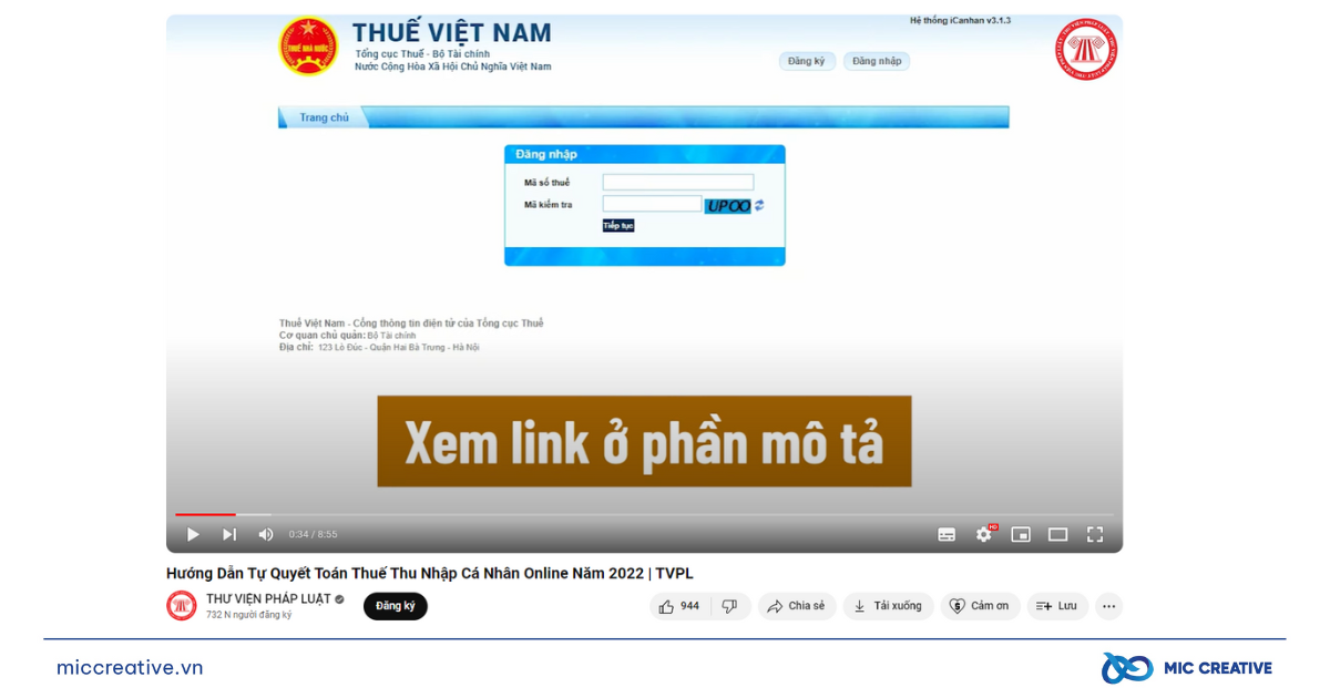 Video hướng dẫn tự quyết toán thuế luôn thu hút lượt tương tác lớn mỗi mùa quyết toán thuế thu nhập hàng năm