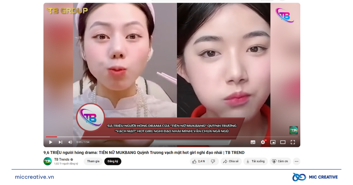 Hơn nửa triệu người tò mò về drama của những cô nàng Hot Tiktok