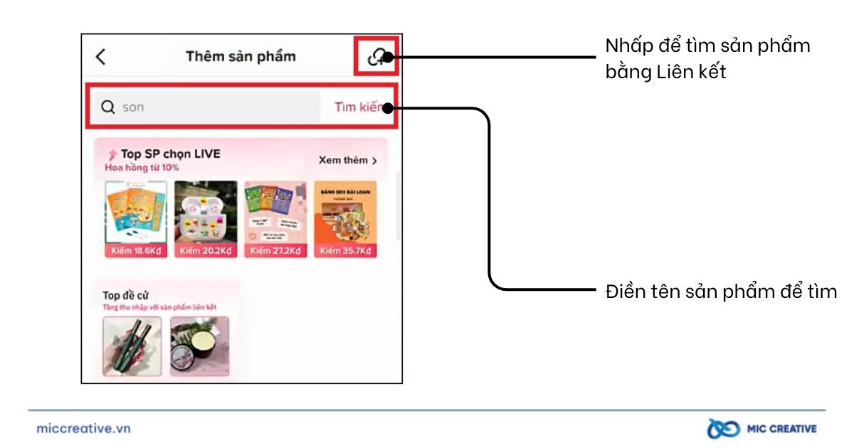 Tìm kiếm sản phẩm phù hợp