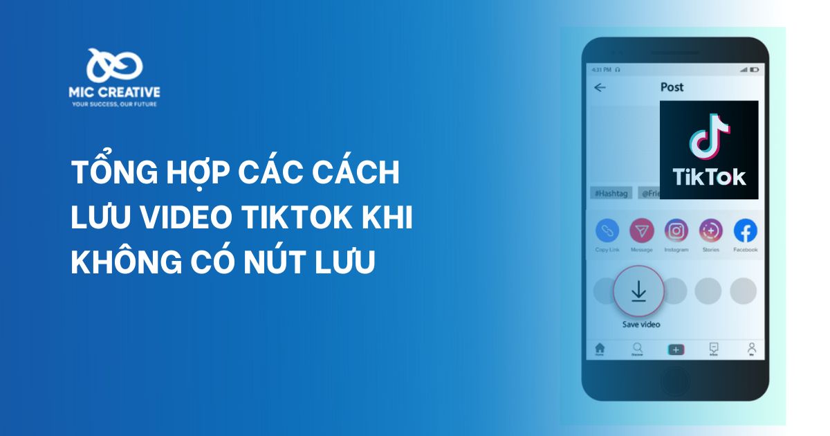 Các cách lưu video TikTok khi không có nút lưu