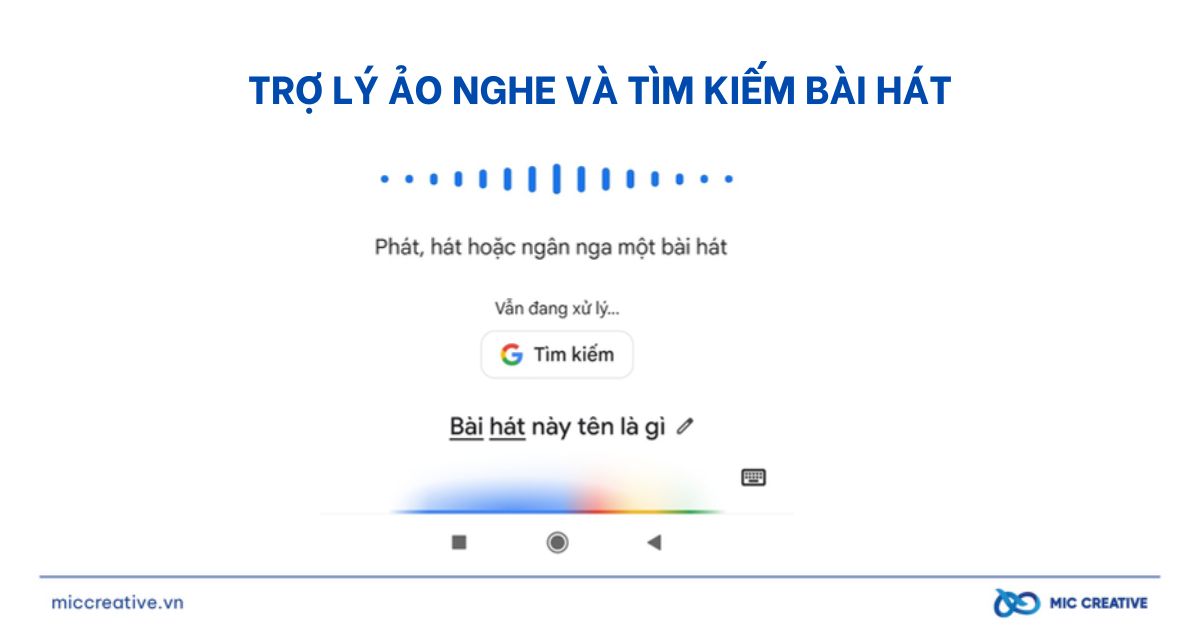 Trợ lý ảo nghe và tìm kiếm bài hát