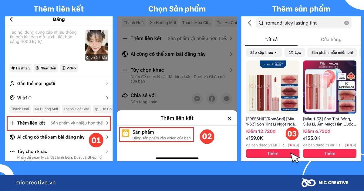 Thêm liên kết sản phẩm