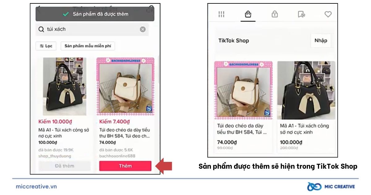 Thêm sản phẩm và kiểm tra trong TikTok Shop