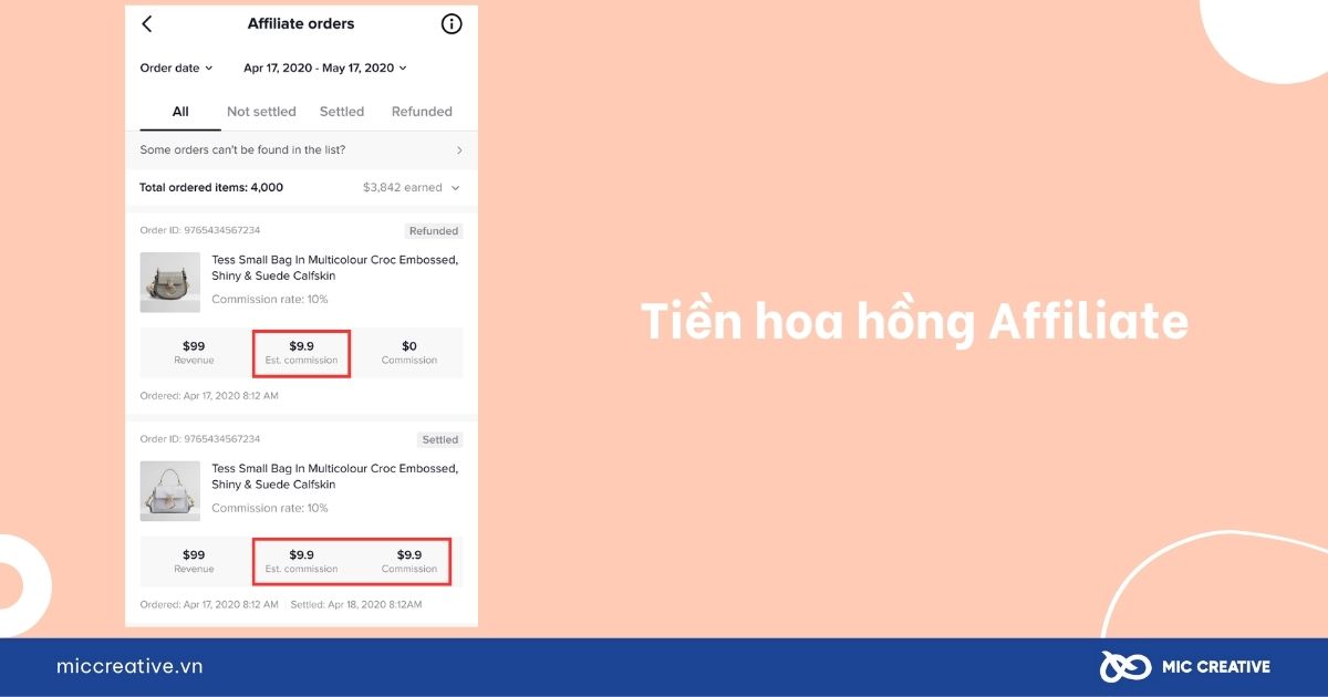 Tiền hoa hồng Affiliate