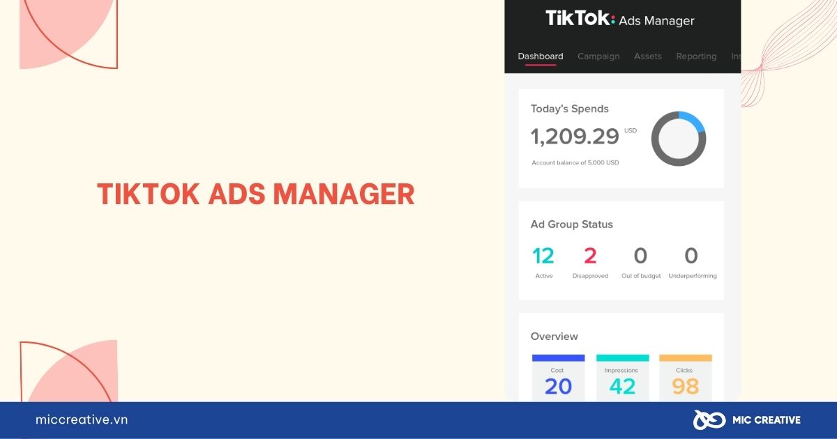 Trình quản lý quảng cáo TikTok là gì?