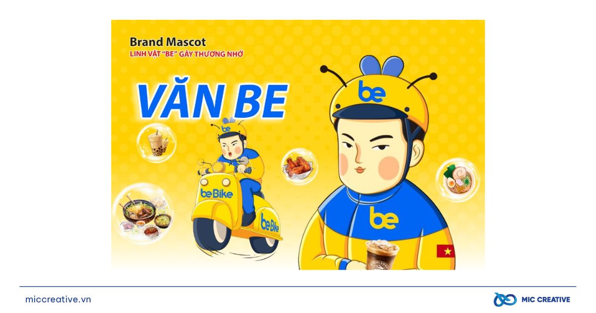 Be cùng Mascot Văn Be