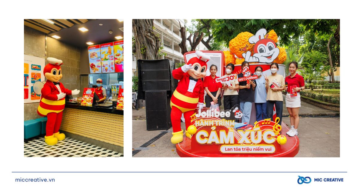 Jollibee cùng Chú ong màu đỏ quen thuộc