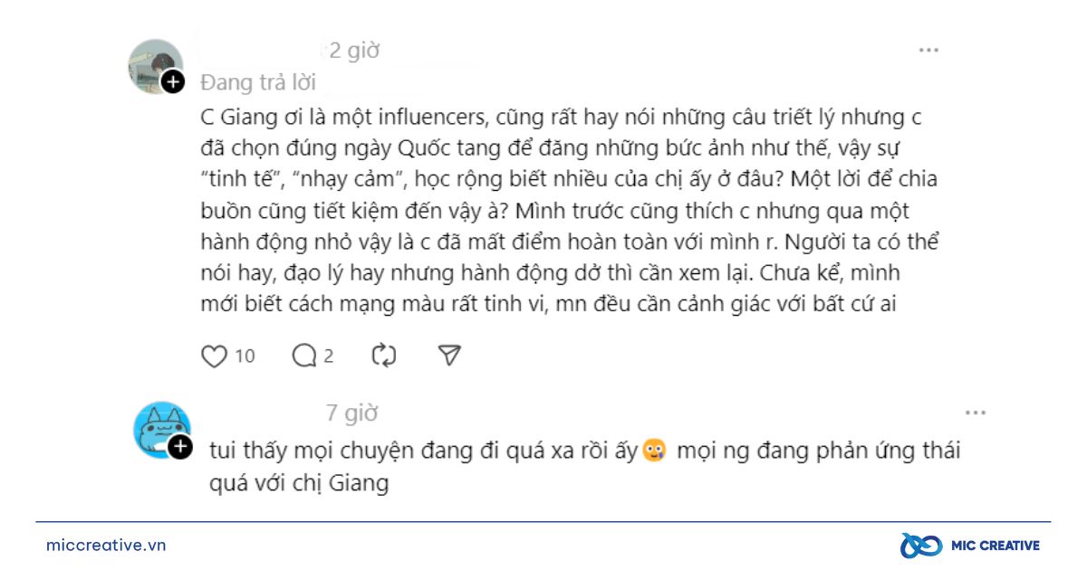 Phản ứng của cộng đồng mạng trước động thái của Giang Ơi