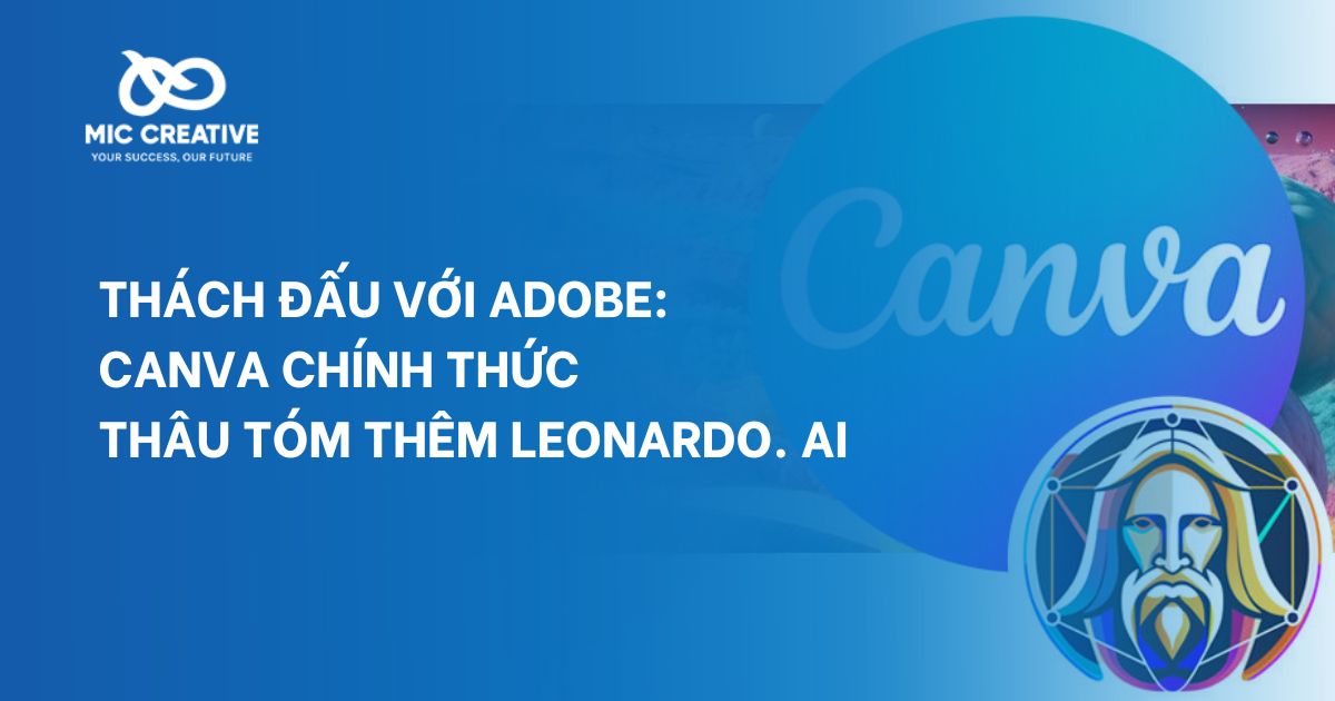 Canva chính thức thâu tóm thêm Leonardo. Ai