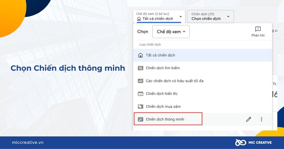 Chọn Chiến dịch thông minh