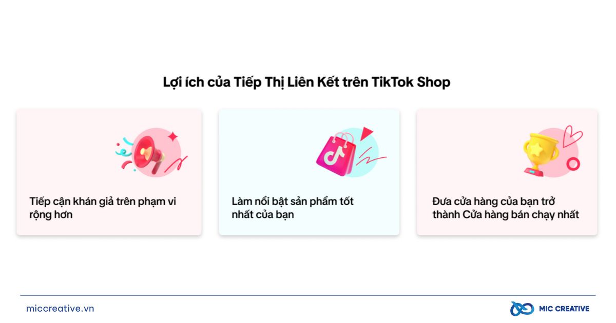 Lợi ích của Tiếp thị liên kết trên TikTok Shop